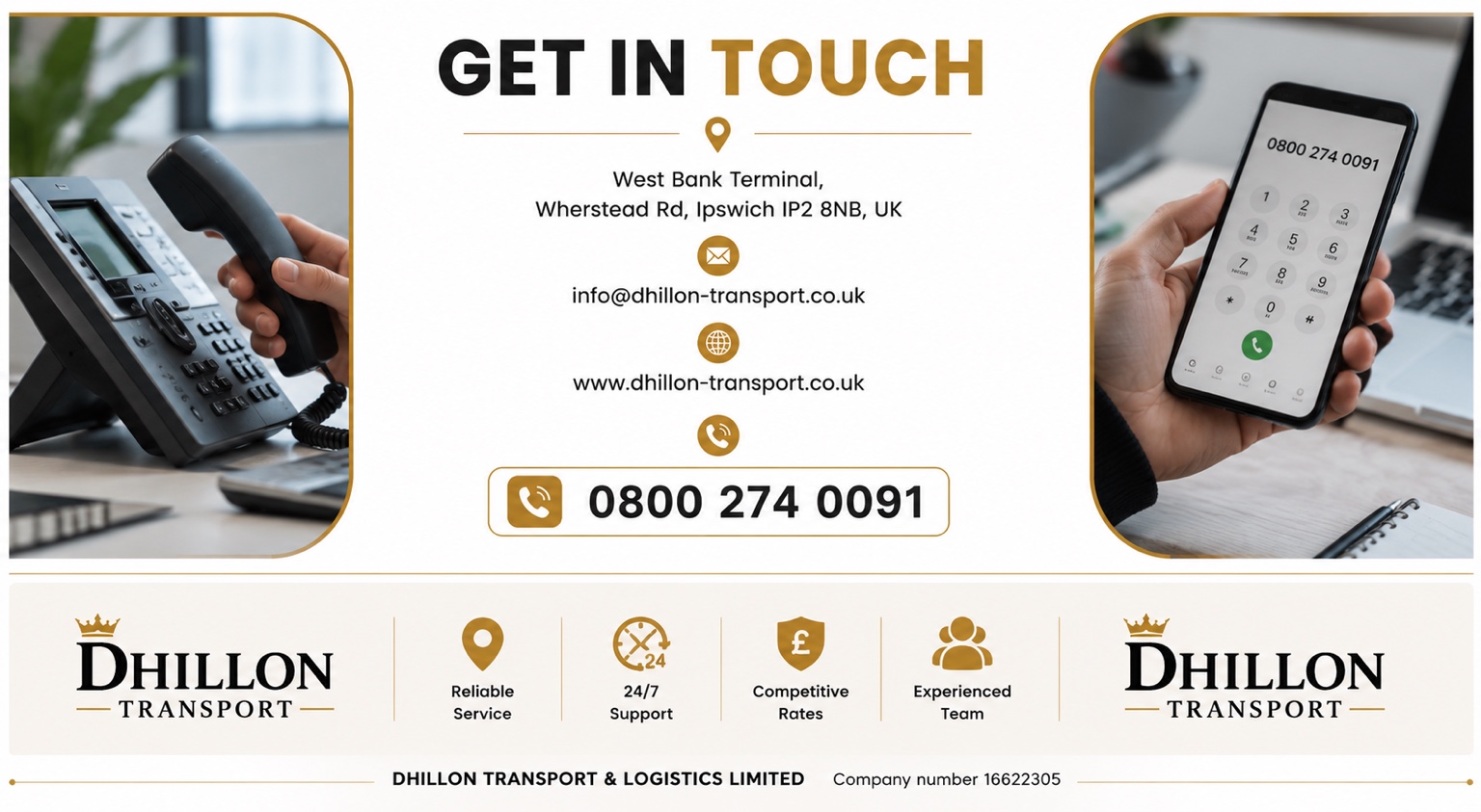 Dhillon Transport contact details