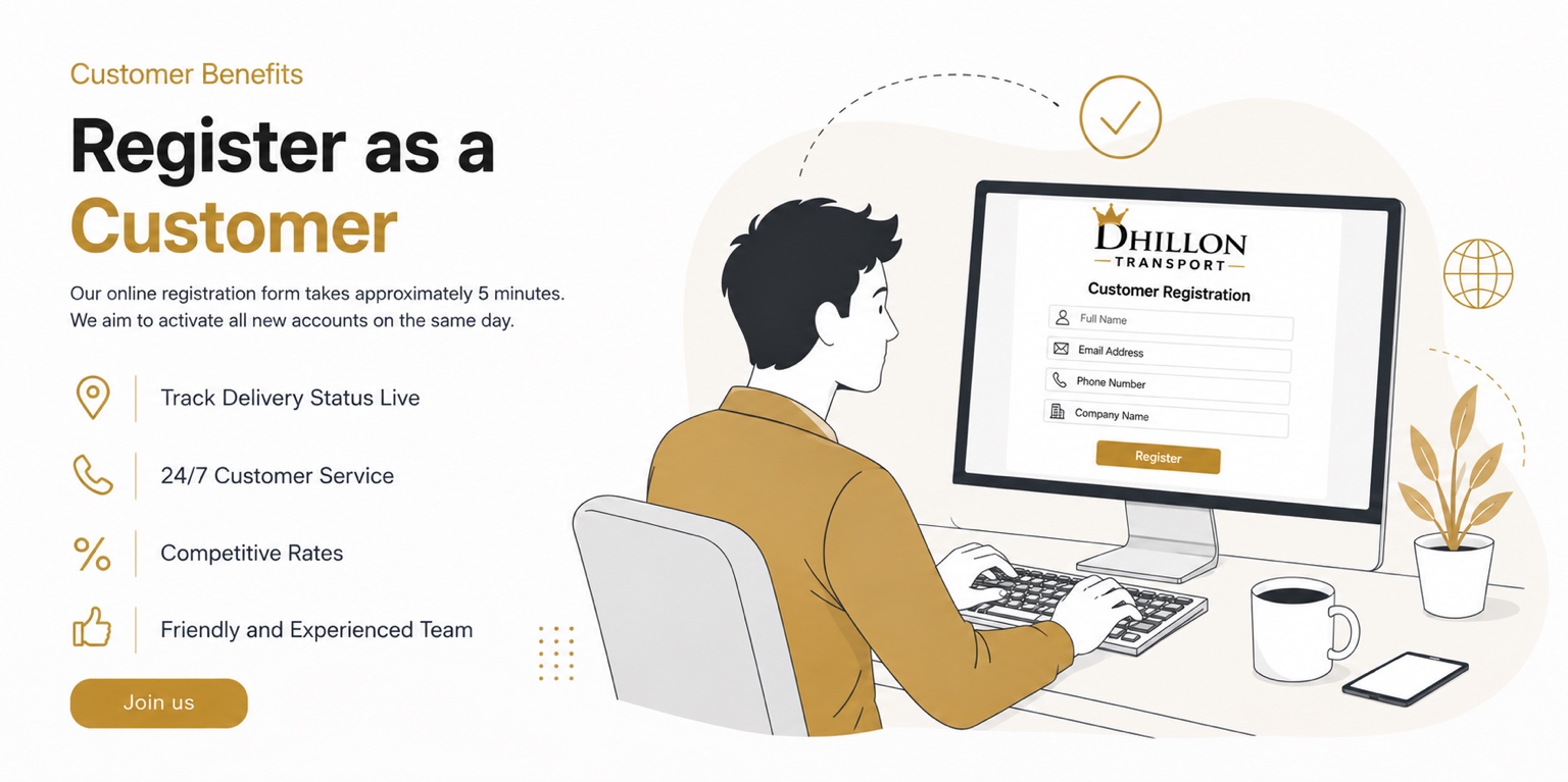 Register as a customer