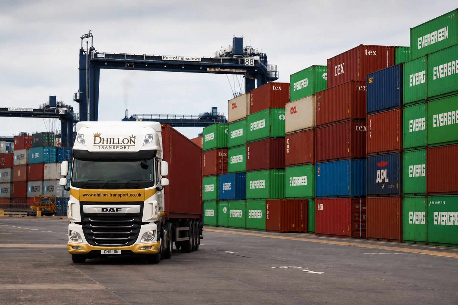 Dhillon Transport at container terminal